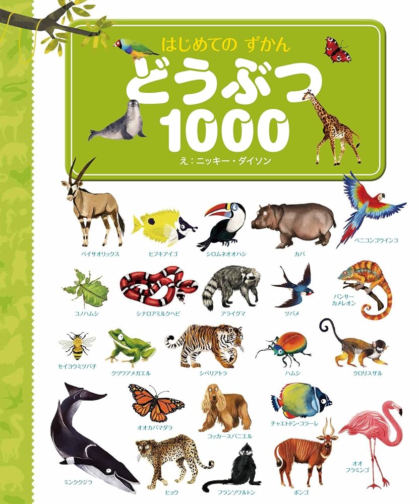 Amazon.co.jp: はじめてのずかん どうぶつ1000 : ジョン